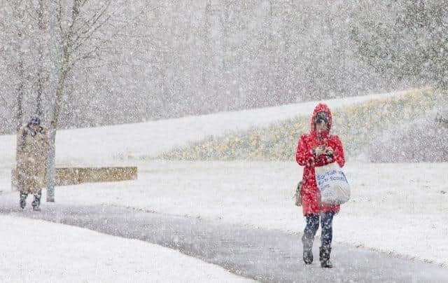 Snow is expected to fall in regions across central and northern Scotland over the next couple of days.