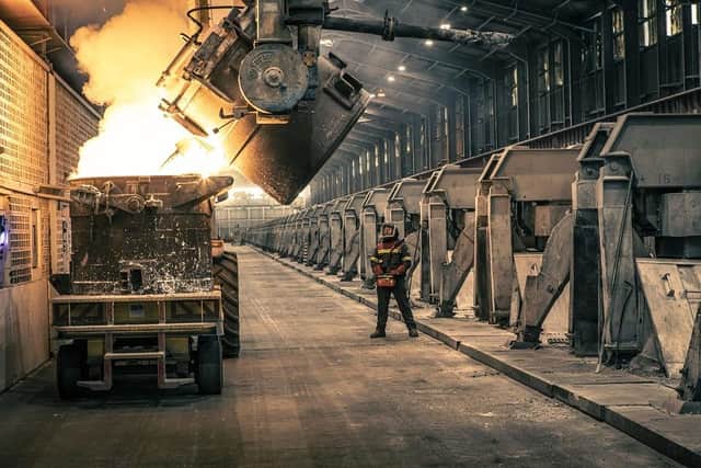Inside the Lochaber aluminium smelter, in Fort William