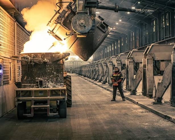 Inside the Lochaber aluminium smelter, in Fort William