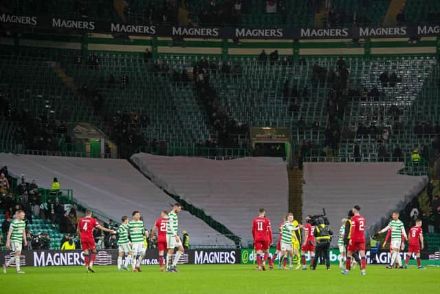 The closed section at Celtic Park. (Photo by Craig Foy / SNS Group)