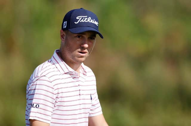 Justin Thomas pictured during the final round of the Sentry Tournament Of Champions in Kapalua, Hawaii.