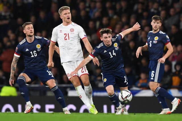 Billy Gilmour produced another fine midfield display for Scotland as he earned his 10th cap. (Photo by Craig Foy / SNS Group)