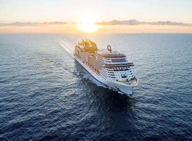 MSC Virtuosa's visit to Greenock last Wednesday was banned by the Scottish Government. Picture: MSC Cruises