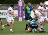 Southern Knights, with Jason Baggott prominent, defeat Boroughmuir Bears at the Greenyards last weekend. Picture: Ross MacDonald/SNS