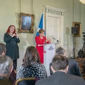 First Minister Nicola Sturgeon speaking during a press conference at Bute House in Edinburgh where she has announced that she will stand down as First Minister of Scotland after eight years.