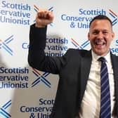 Russell Findlay is announced as new Scottish Conservatives leader at the Radisson Hotel in Edinburgh.