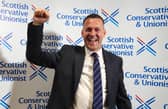 Russell Findlay is announced as new Scottish Conservatives leader at the Radisson Hotel in Edinburgh.