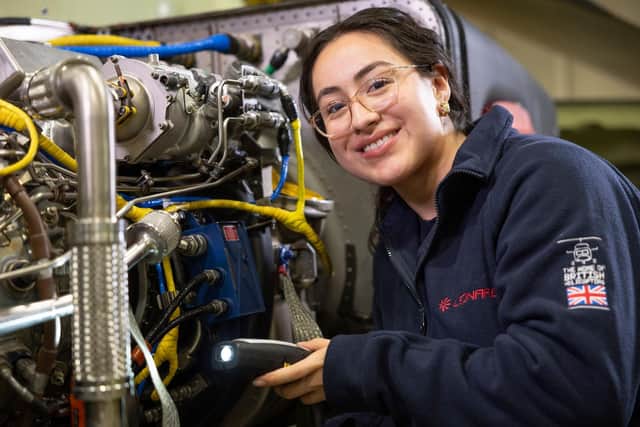 Jessica Sanchez, Aerospace Product Support Engineer at Leonardo, was one of the key speakers at the special event at Westminster.