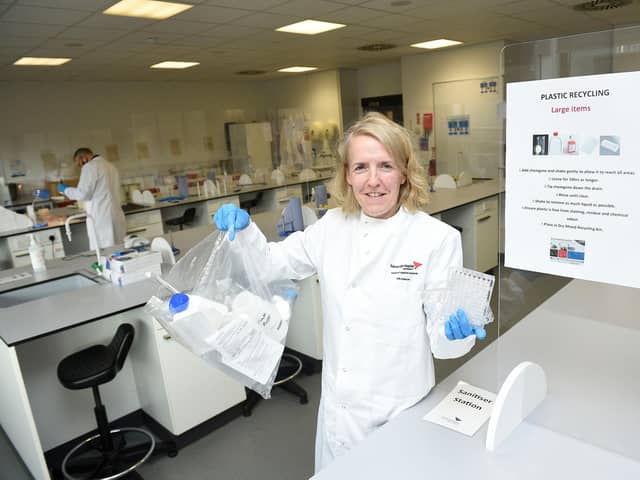 Lisa McMillan from the Technical Team in Edinburgh Napier University’s School of Applied Sciences