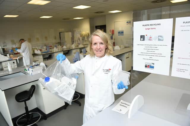 Lisa McMillan from the Technical Team in Edinburgh Napier University’s School of Applied Sciences