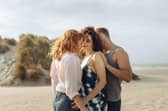 Eleanor Tomlinson, Jessica De Gouw and Sam Heughan in The Couple Next Door.