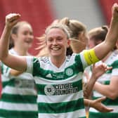 Kelly Clark’s second-half goal earned Celtic a 1-0 win against Brondby in Oslo. (Photo by Ian MacNicol/Getty Images)