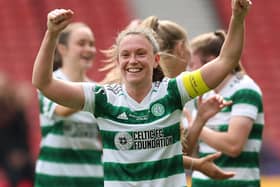 Kelly Clark’s second-half goal earned Celtic a 1-0 win against Brondby in Oslo. (Photo by Ian MacNicol/Getty Images)
