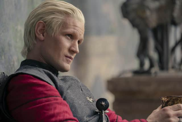 Matt Smith as Daemon Targaryen in House of the Dragon, Game of Thrones prequel series (HBO)