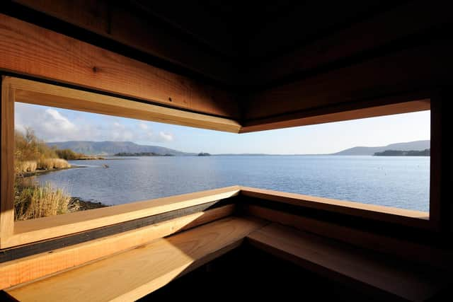 The Factory Bay bird hide, Loch Leven Nation Nature Reserve, November 2011. (Picture Credit: ©Lorne Gill/SNH)