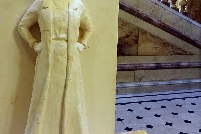 Political activist Mary Barbour and organiser of the women of Govan who took part in the rent strikes of 1915. Born in Kilbarchan, Barbour was also, of course, a local councillor and magistrate who played a major part in the Red Clydeside movement in the early 20th century.