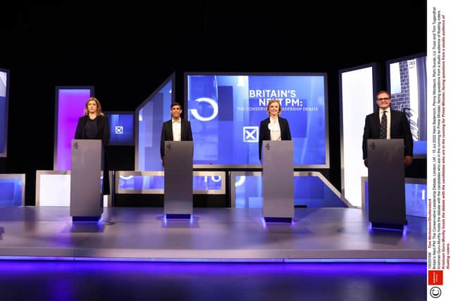 Kemi Badenoch, Penny Mordaunt, Rishi Sunak, Liz Truss and Tom Tugendhat took part in the first televised debate on Channel 4. Picture: Tom Nicholson/Shutterstock