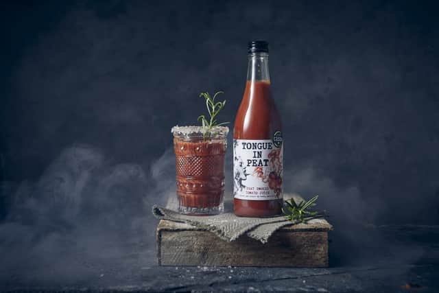 Tongue in Peat, branded the world’s first peat-smoked tomato juice, aims to export globally after receiving support from Business Gateway. Picture: contributed.