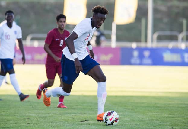 Tammy Abraham in action for England (SNS Group Paul Devlin)