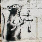 The 'lost' Banksy artwork which turned up 43 miles away from its original location in Bethlehem
Pic: Banksy