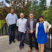 From left: the firm's four co-founders CTO Professor Damion Corrigan; CSO Professor Paul Hoskisson, CEO Dr Stuart Hannah, and chair Dr Poonam Malik. Picture: contributed.