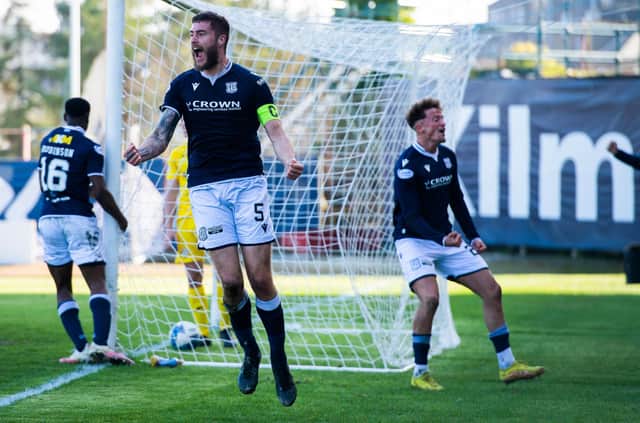 Will Dundee still be celebrating when the final whistle blows tonight? (Picture: Euan Cherry / SNS Group)