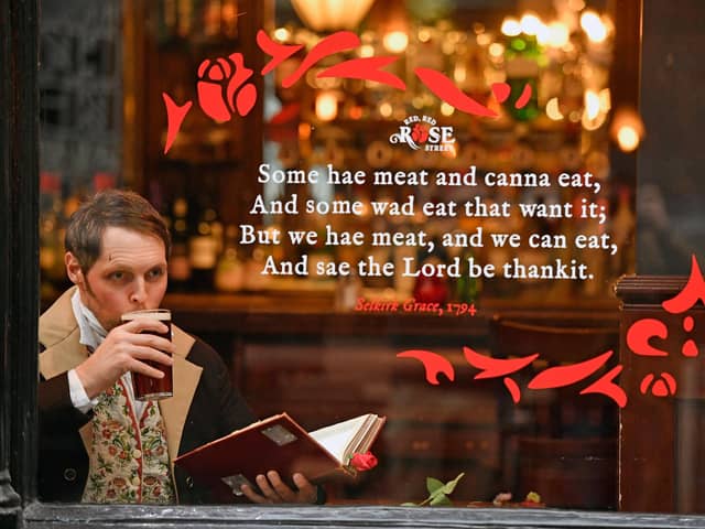 Robert Burns, played here by an actor, would sympathise with many suffering amid the cost-of-living crisis today (Picture: Jeff J Mitchell/Getty Images)
