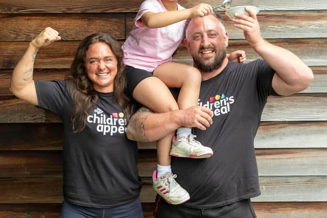 Scotland's Strongest Woman and Man put some muscle behind The Big Scottish Breakfast fundraising campaign