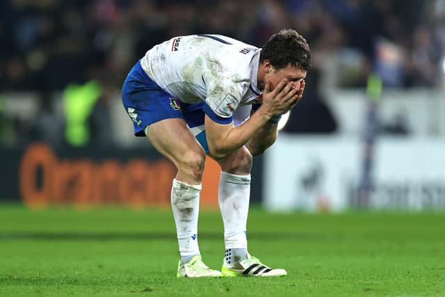 Paolo Garbisi suffered late heartache with his penalty miss when Italy drew with France.