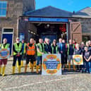 Volunteers from Stonehaven RNLI outside the boat shed. (Pic: RNLI)