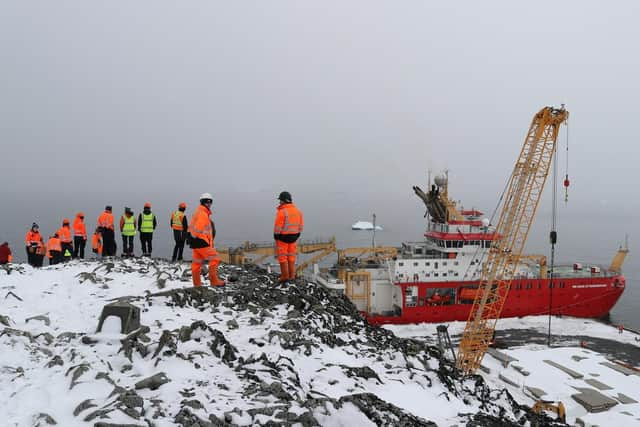 The £200m ship RRS Sir David Attenborough was commissioned by the Natural Environment Research Council and is operated by British Antarctic Survey