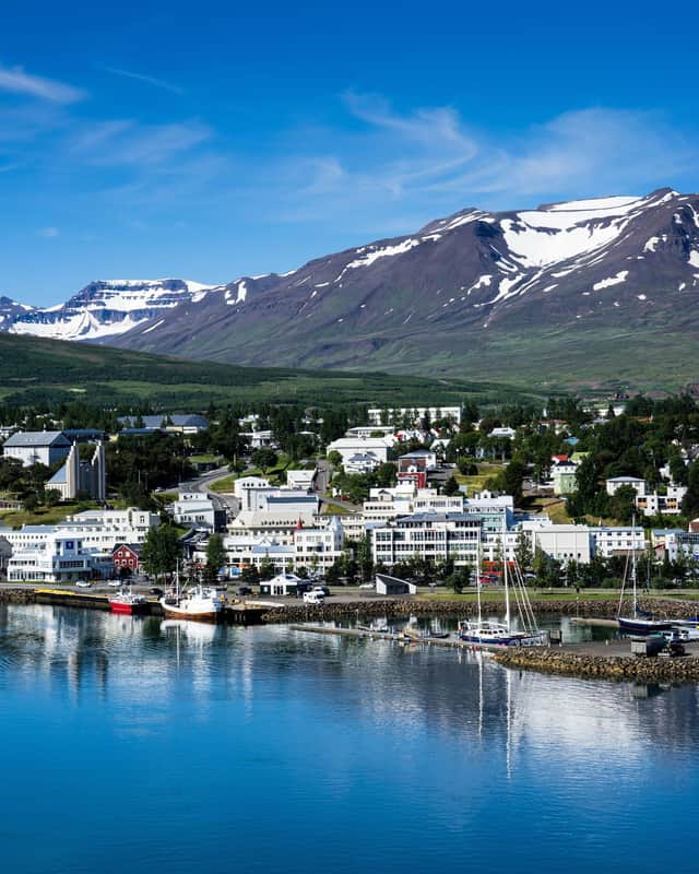 Akureyri, Iceland, home to the recenlty opened Forest Lagoon. Pic: PA Photo/Alamy.