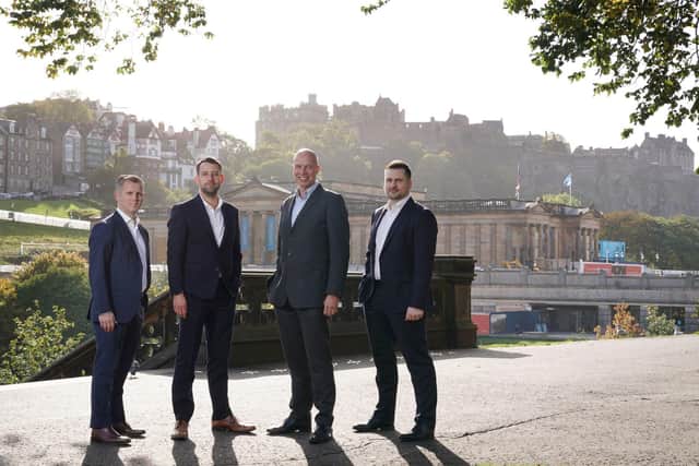Norman Broadbent Group's Scotland team, from left: Sean Buchan, Mark Houghton, Kevin Davidson, and Michael Diamond. Picture: Stewart Attwood.