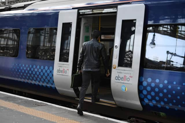 ScotRail will follow other train operators in introducing an e-scooter ban. Picture: John Devlin