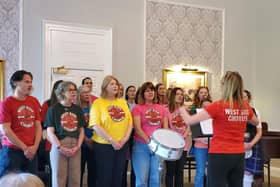 Helen Bassett and the Westside Chorus performing at HC-One Scotland’s Murrayfield House Care Home