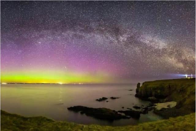 The Northern Lights as seen from Wick, Scotland. Credit: Maciej Winiarczyk