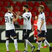 Rangers could be jaded after their midweek exertions in the Europa League win over Antwerp in Belgium. Picture: Dean Mouhtaropoulos/Getty Images