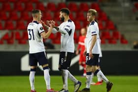 Rangers could be jaded after their midweek exertions in the Europa League win over Antwerp in Belgium. Picture: Dean Mouhtaropoulos/Getty Images
