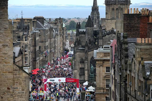 Edinburgh's Royal Mile during the Edinburgh Festival Fringe. Picture: Jane Barlow/PA Wire