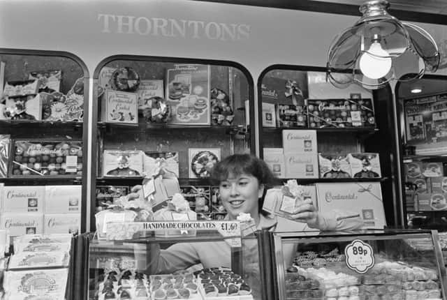 Thorntons - a branch of which is seen here pictured in 1985 - was founded in Sheffield in 1911 (Photo: R. Brigden/Daily Express/Hulton Archive/Getty Images)