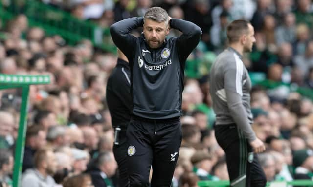 St Mirren manager Stephen Robinson was left frustrated but still delighted by his players performance at Celtic Park in their 2-2 draw. (Photo by Alan Harvey / SNS Group)