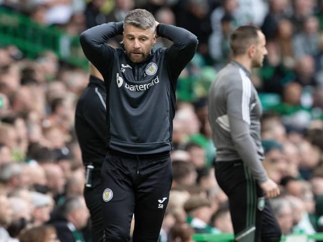 St Mirren manager Stephen Robinson was left frustrated but still delighted by his players performance at Celtic Park in their 2-2 draw. (Photo by Alan Harvey / SNS Group)