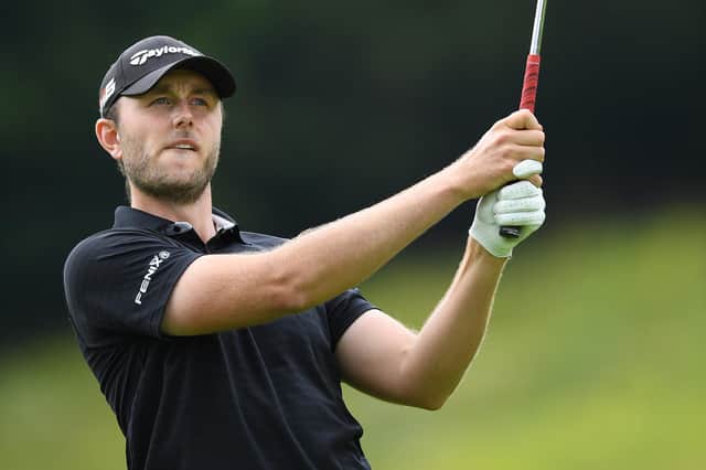 Chris Robb plays his second shot on the 14th hole during the second round of the Euram Bank Open at Golf Club Adamstal. Picture: Stuart Franklin/Getty Images