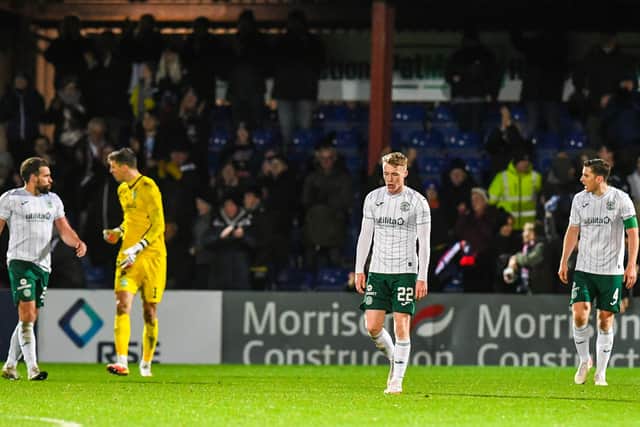 Hibs lost to Ross County on Wednesday night.