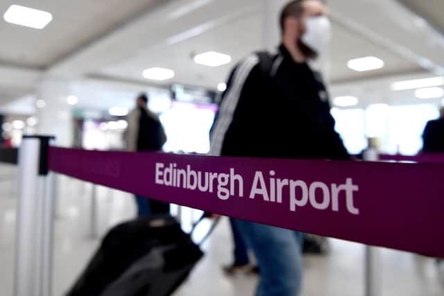 Edinburgh Airport saw a drop of 76 per cent in their passenger numbers in 2020