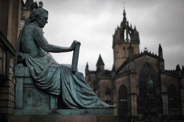 The statue of philosopher David Hume on Edinburgh's Royal Mile (Picture: Jeff J Mitchell/Getty Images)