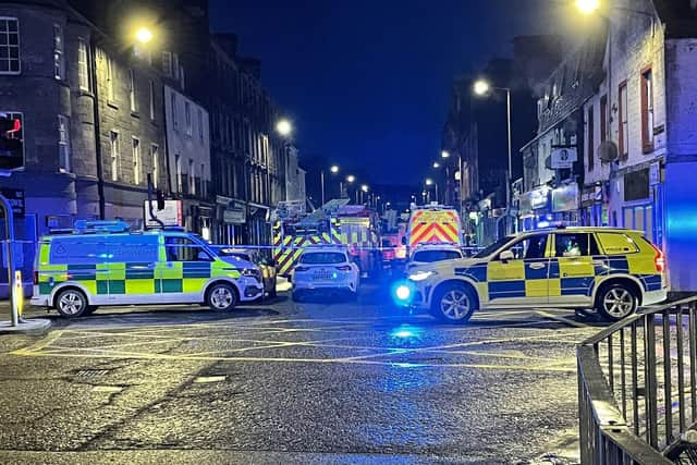 The scene after a fire at the New County Hotel in Perth. Picture: Elaine Blair/Twitter/PA Wire