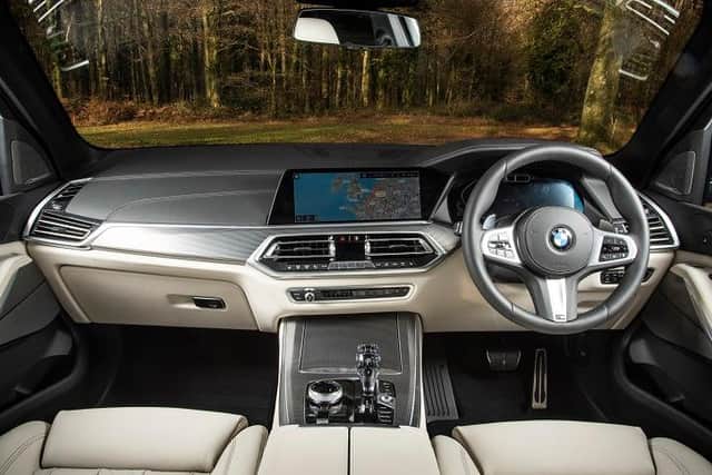 The X5's interior is refined and luxurious