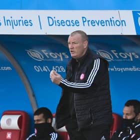 Brian Rice pictured during Hamilton's 3-0 Scottish Cup defeat by St Mirren