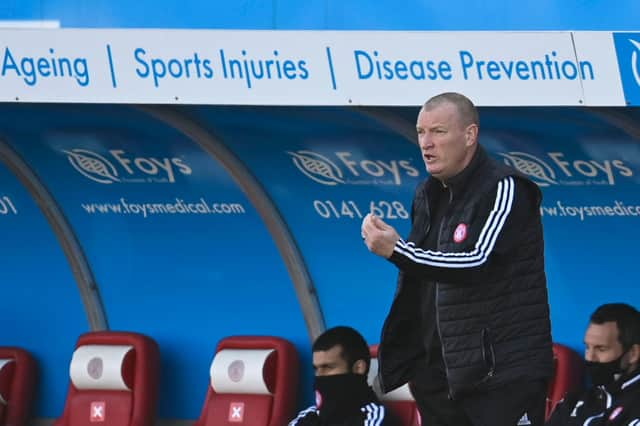 Brian Rice pictured during Hamilton's 3-0 Scottish Cup defeat by St Mirren